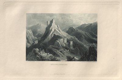 Det maleriske og romantiske Rheinland: Altenahr Slot, 1928. af Henry Winkles