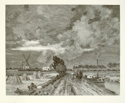 Stormen nærmer sig (Canal St. Omer) af Henry Wolf