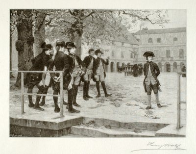 Bonaparte, novicen, på skolen i Brienne af Henry Wolf