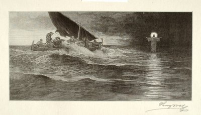 Kristus går på havet af Henry Wolf