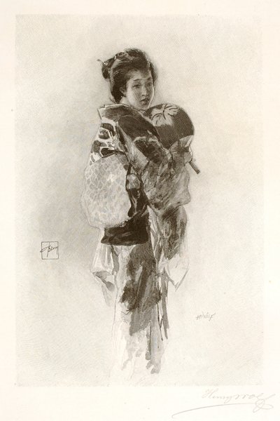 Japansk pige (The Musmee) af Henry Wolf