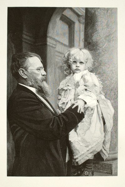 Lenbach og hans barn af Henry Wolf