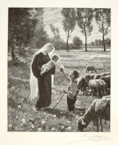 Maria møder en hyrdedreng af Henry Wolf