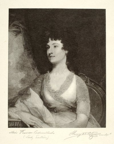 Miss Frances Cadwalader (Lady Erskine) af Henry Wolf