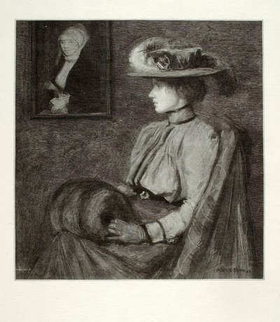 Fru Marie Sterner af Henry Wolf