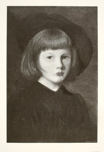 Portræt af kunstnerens søn Jerome af Henry Wolf