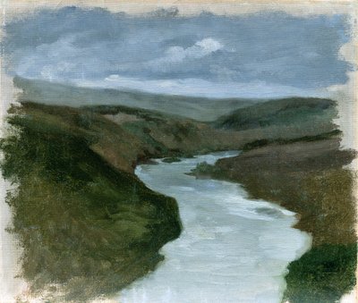 Landskab fra Dnepr-floden, ca. 1878-89 af Henryk Hipolit Rodakowski