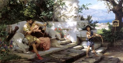 En farlig lektion, 1886. af Henryk Siemiradzki