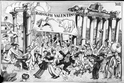 Ankomst af Rudolph Valentino af Herb Roth