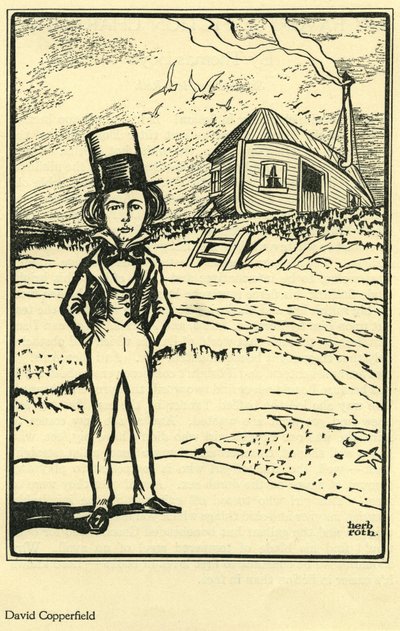 David Copperfield, fra My Favorite Fiction Character af Thomas Boyd, i The Bookman af Herb Roth
