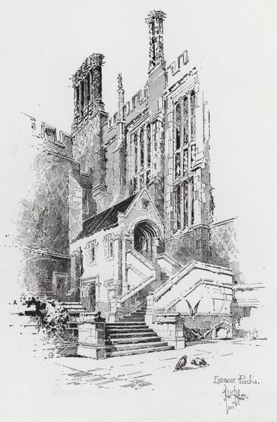 Entré veranda (gravering) af Herbert (after) Railton