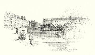Grosvenor Square, London af Herbert (after) Railton