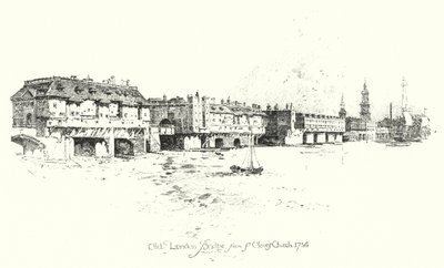 Old London Bridge, fra St Olave