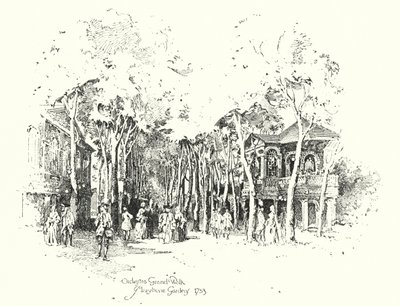 Orchestra Grand Walk, Marylebone Gardens af Herbert (after) Railton