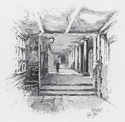 The Cloisters (gravering) af Herbert (after) Railton