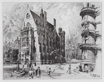Biblioteket, Mellemtemplet (gravering) af Herbert (after) Railton