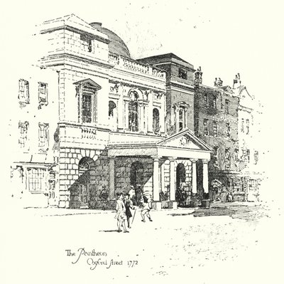 Pantheon, Oxford Street, London af Herbert (after) Railton