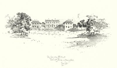 Sædet for Edmund Burke, Beaconsfield (litho) af Herbert (after) Railton