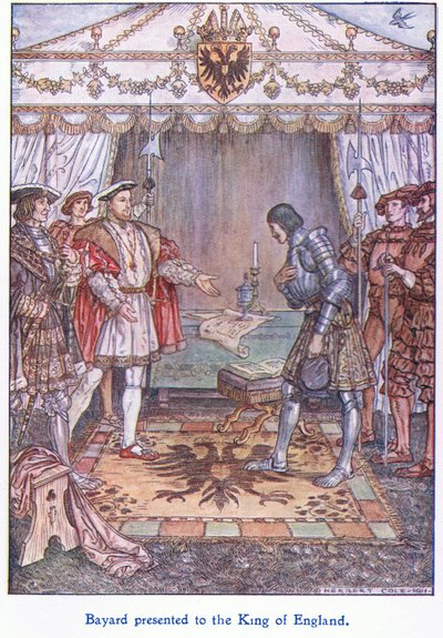 Bayard præsenteret for kongen af England (Henry VIII), 1938 af Herbert Cole