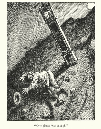 Ingoldsby Legends: "Se på uret!" (litografi) af Herbert Cole