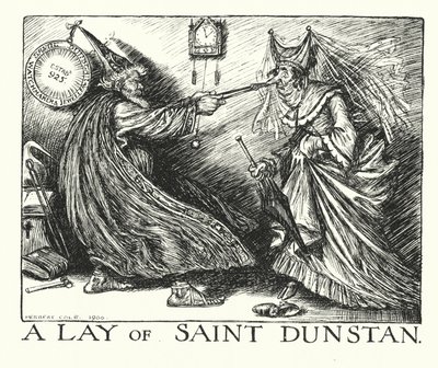 Ingoldsby Legends: A Lay of Saint Dunstan (litografi) af Herbert Cole