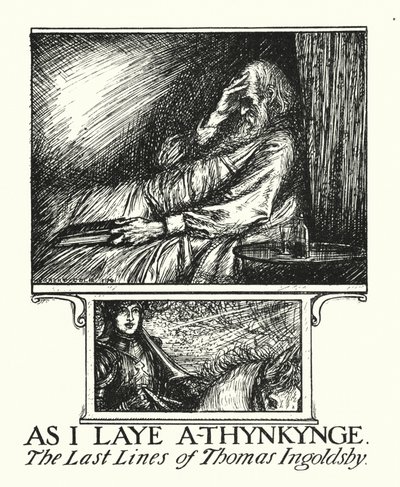 Ingoldsby Legends: As I Laye A-thynkynge (litografi) af Herbert Cole