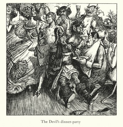 Ingoldsby Legends: The Lay of St Cuthbert (litografi) af Herbert Cole