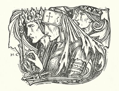 La Belle Dame Sans Merci (kobberstik) af Herbert Cole