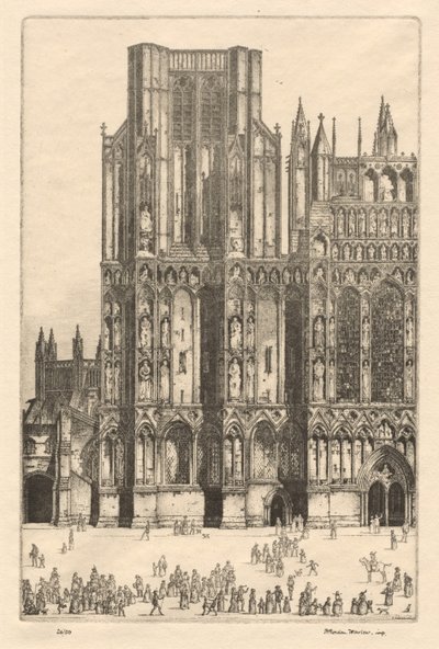 Wells katedral af Herbert Gordon Warlow