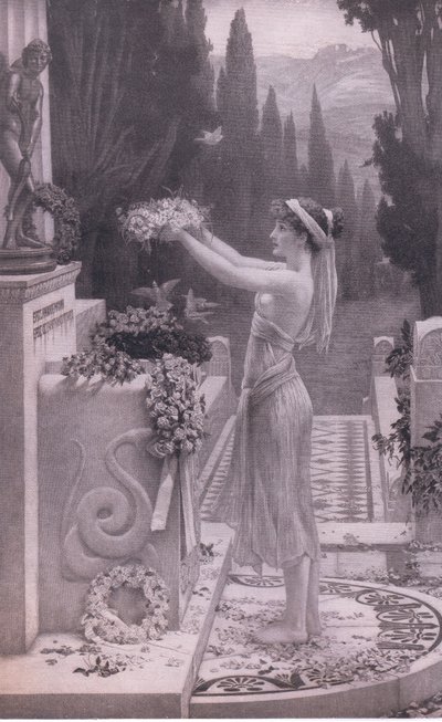 Hendes første Offer, fra Bibbys Annual, 1916-1917 af Herbert Gustave Schmalz