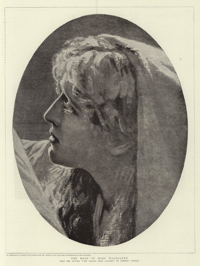 Maria Magdalenas hoved af Herbert Gustave Schmalz