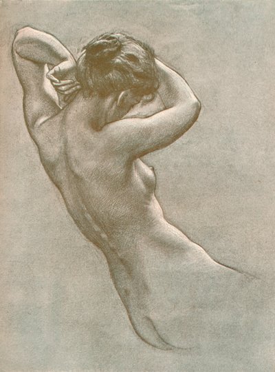 Undersøgelse for Prospero Summoning Nymphs and Deities, c1902, 1903 af Herbert James Draper