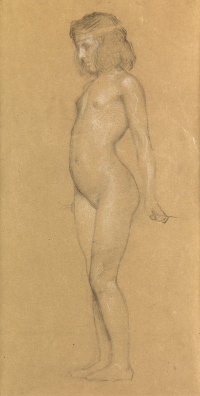 Studie til "The Trailing Clouds of Glory", 1898 af Herbert James Draper