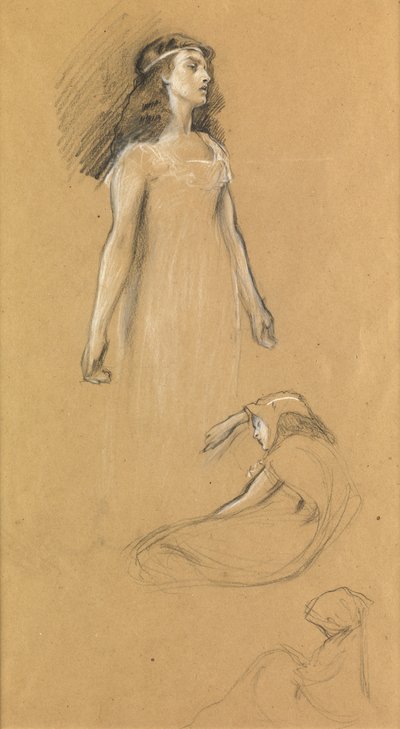 Studie for "Tristram og Yseult", c.1901 af Herbert James Draper