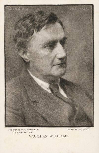 Ralph Vaughan Williams, musikalsk komponist (s/h foto) af Herbert Lambert