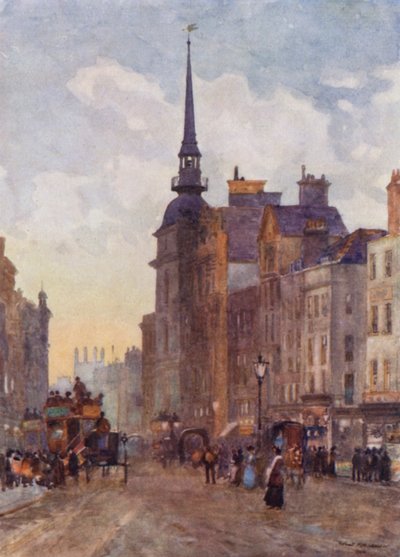 Ser ned ad Ludgate Hill fra Steps of St Paul