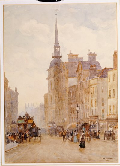 Ser ned ad Ludgate Hill fra Steps of St. Paul