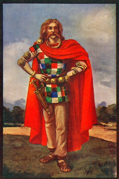 En keltisk høvding i borgerlig påklædning, 1924. af Herbert Norris