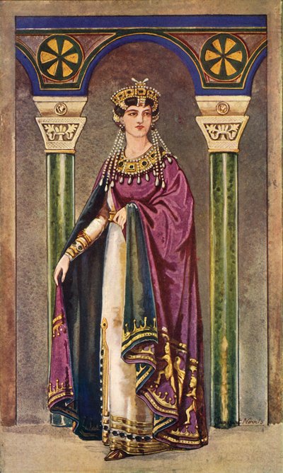 Kejserinde Theodora - Sjette århundrede, e.Kr., 1924. af Herbert Norris