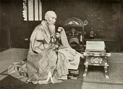 En buddhistisk abbed, 1910. af Herbert Ponting