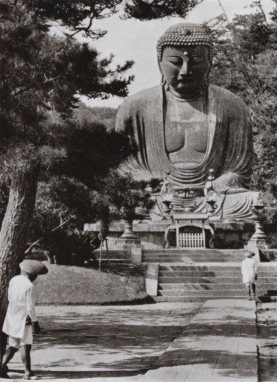 Amida, Buddha (s/h foto) af Herbert Ponting