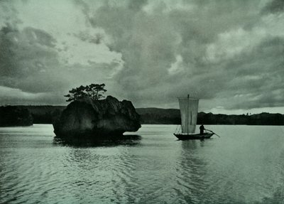 Aften på Indlandshavet, 1910. af Herbert Ponting
