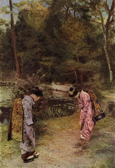 Hilsen i den gamle have ved Kinkakuji (foto) af Herbert Ponting