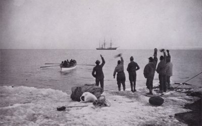 Efterladt i Victoria Land (s/h foto) af Herbert Ponting