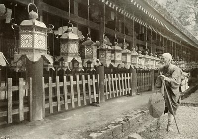 På en pilgrimsrejse til Nara, 1910. af Herbert Ponting