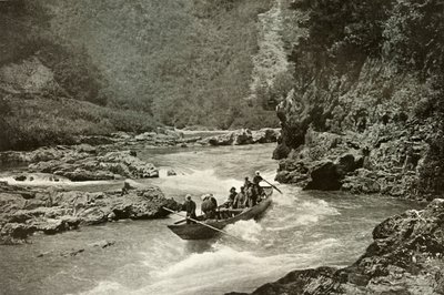 Skydning af Rapids of the Katsura-Gawa, 1910. af Herbert Ponting