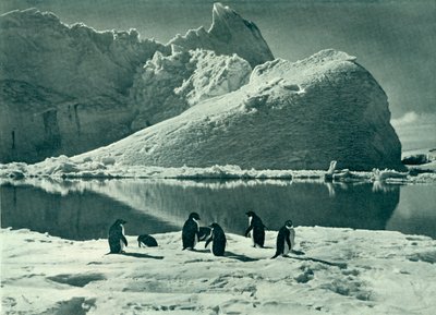 Sommertid - The Ice Opening Up, c19101913, 1913. af Herbert Ponting
