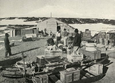 Sagens tilstand en uge efter landing, 1911, 1913 af Herbert Ponting