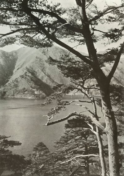 Hotel Across The Lake, Shoji, 1910. af Herbert Ponting