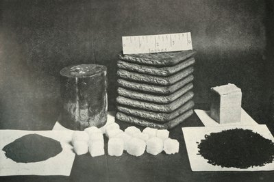 The Polar Partys Sledging Ration Pemmican, kiks, smør, kakao, sukker og te, 1911, 1913 af Herbert Ponting
